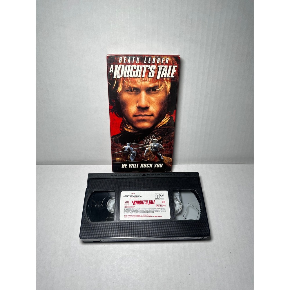 A Knight's Tale VHS Heath Ledger Columbia TriStar 2001 Medieval Action Movie